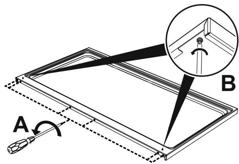 SMEG TR90P - Montering af kantlisten - 2