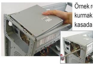 GIGABYTE GA-F2A85XM-D3H - Kasanin Hazirlanmasi ve Guc Kaynaginin Kurulumu - 1