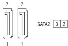 GIGABYTE GA-H81M-S2PV - 7) SATA2 2/3 (SATA 3Gb/s Connectors) - 1
