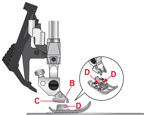 PFAFF PASSPORTÂ™ 2.0 ELECTRONIQUE - Installer le pied-de-biche - 4