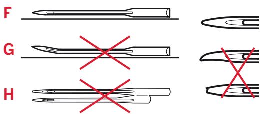 PFAFF PASSPORTÂ™ 2.0 ELECTRONIQUE - Aiguilles lanceolées (e) - 2