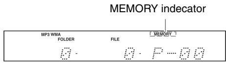 ONKYO C-7070 - Press the [MEMORY] button; the MEMORY indicator appears. - 1
