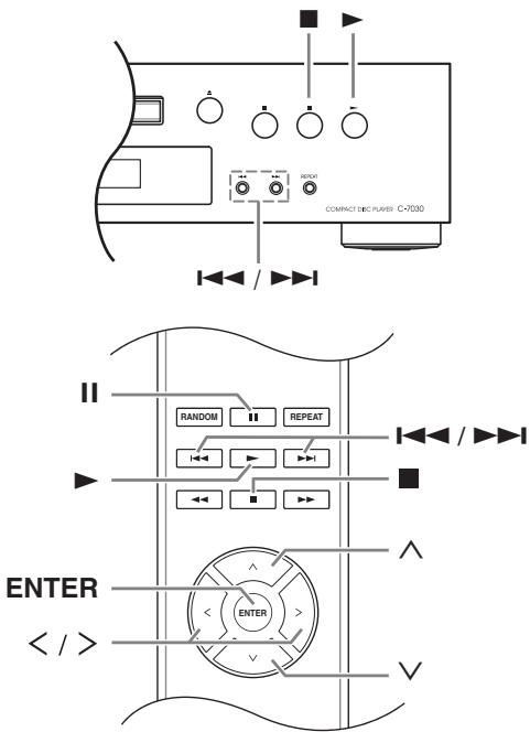 ONKYO C-7070 - Selecting Files in Navigation Mode - 1