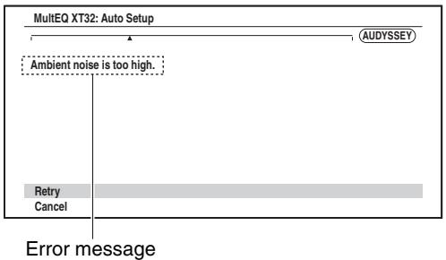 ONKYO TX-NR1010 - Error Messages - 1
