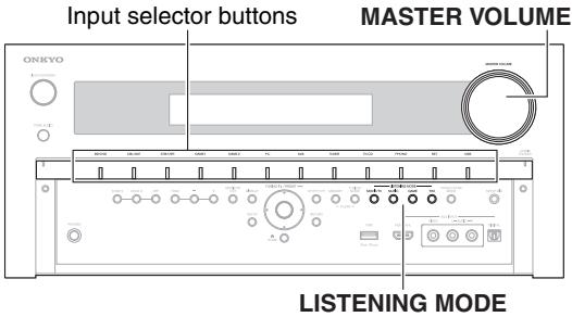 ONKYO TX-NR1010 - Operating on the AV receiver - 1