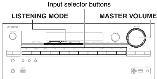 ONKYO TXNR616 - Operating on the AV receiver - 1