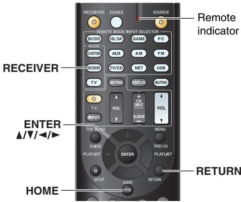 ONKYO TXNR616 - Using the Setup Menu (HOME) - 1