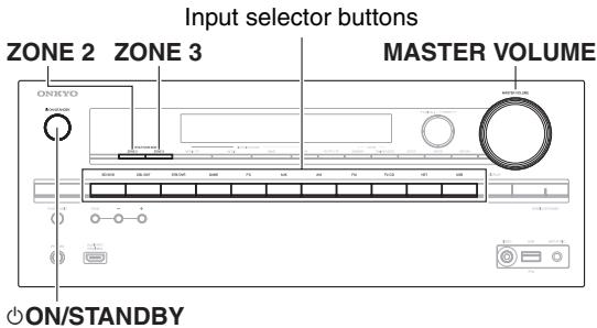 ONKYO TXNR616 - Operating on the AV receiver - 1