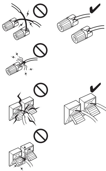 ONKYO TXNR616 - Speaker Connection Precautions - 1