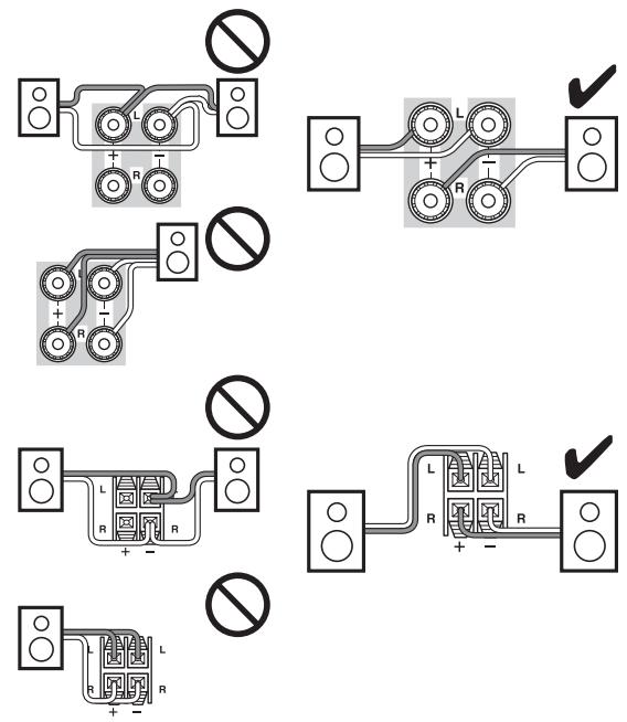 ONKYO TXNR616 - Speaker Connection Precautions - 2