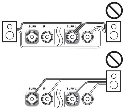 ONKYO TXNR717 - Speaker Connection Precautions - 2