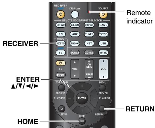 ONKYO TXNR717 - Using the Setup Menu (HOME) - 1