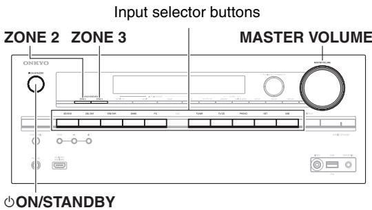 ONKYO TXNR717 - Operating on the AV receiver - 1