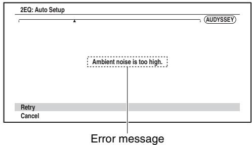 ONKYO TXNR717 - Error Messages - 1