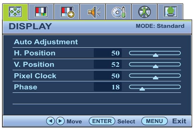 BENQ BL2201PT - Display menu - 1