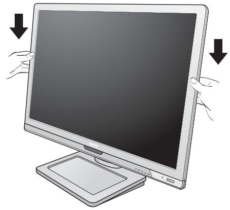 BENQ BL2201PT - Attach the monitor base. - 6