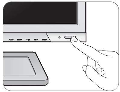 BENQ BL2201PT - Connect-to and turn-on the power. - 3