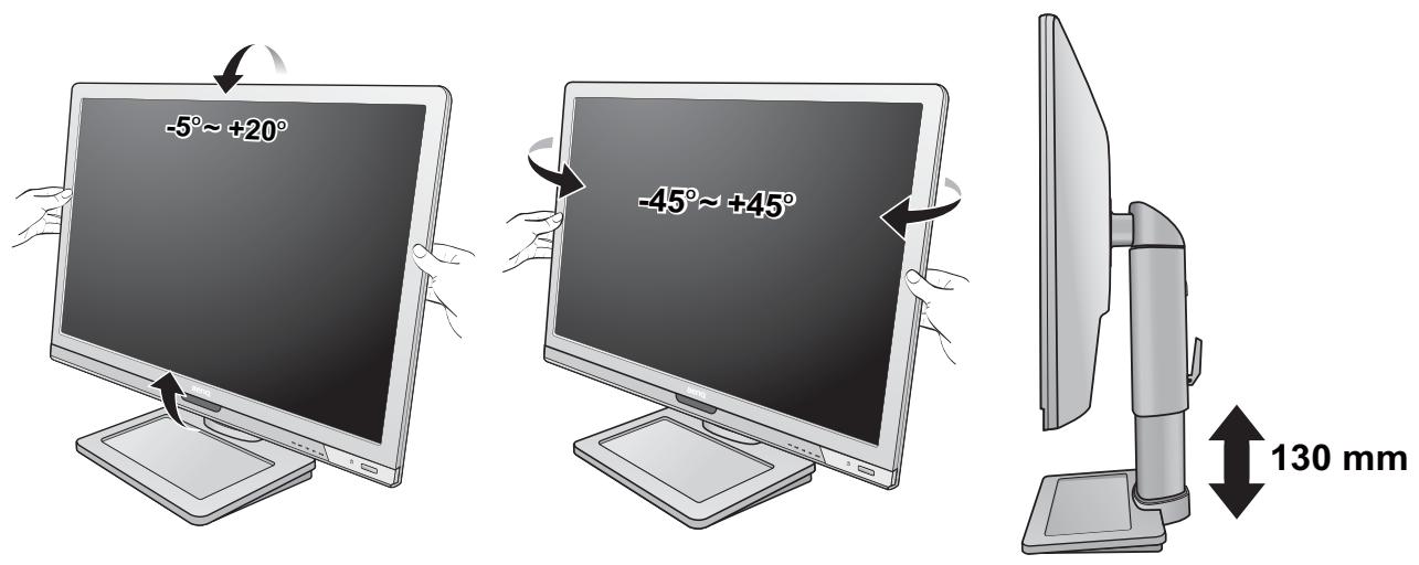BENQ BL2201PT - Viewing angle adjustment - 1