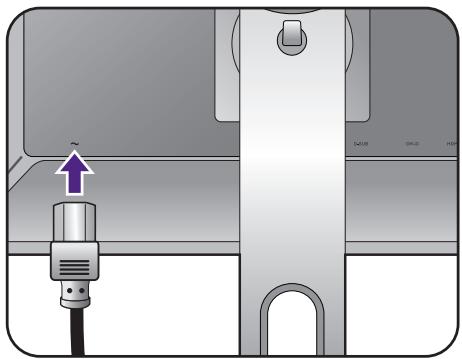 BENQ XL2720T - Connexion de l'alimentation et mise sous tension. - 4