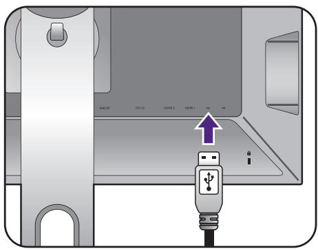 BENQ XL2720T - Connexion de l'alimentation et mise sous tension. - 2