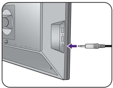 BENQ XL2720T - Connectez le casque. - 1