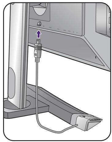 BENQ XL2720T - Connexion de l'alimentation et mise sous tension. - 3