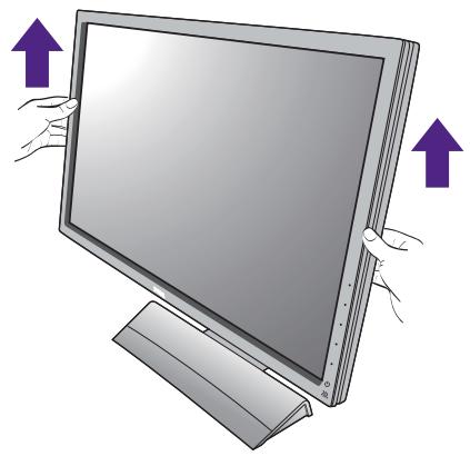 BENQ XL2720T - Ajuster la hauteur du moniteur - 1
