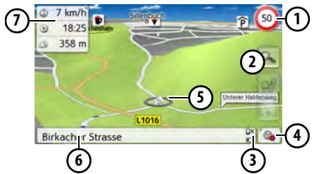 BECKER TRANSIT 5 LMU - Map display without route guidance - 1