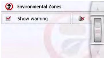 BECKER TRANSIT 5 LMU - Setting environmental zones (depending on model) - 1