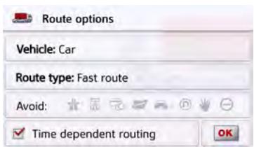 BECKER TRANSIT 5 LMU - Change route options - 2