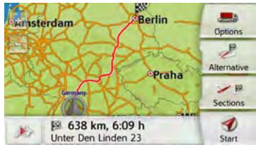 BECKER TRANSIT 5 LMU - Displaying the route - 1