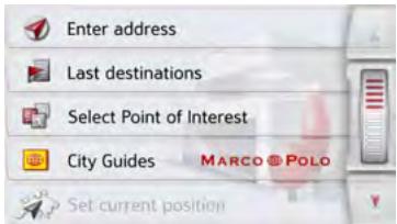 BECKER TRANSIT 5 LMU - Entering the address - 1