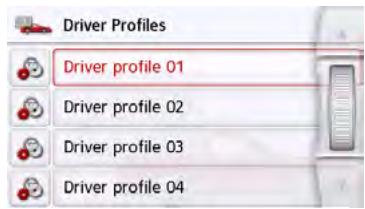 BECKER TRANSIT 5 LMU - Driver profiles (depending on model) - 1