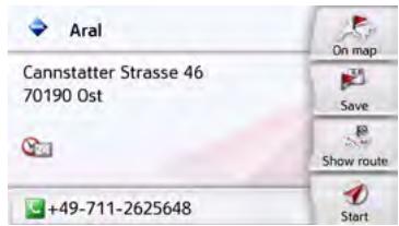 BECKER TRANSIT 5 LMU - Entering a point of interest directly - 2