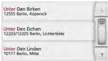 BECKER TRANSIT 5 LMU - Using the street list - 1