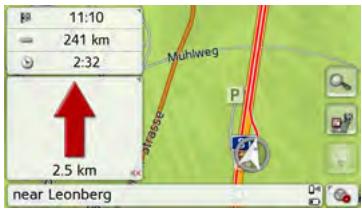 BECKER TRANSIT 5 LMU - The Map view button - 5