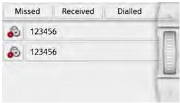 BECKER TRANSIT 5 LMU - Call list - 1
