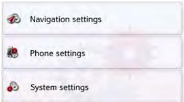 BECKER TRANSIT 5 LMU - Selecting system settings - 2
