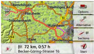 BECKER TRANSIT 5 LMU - Displaying the whole route - 2