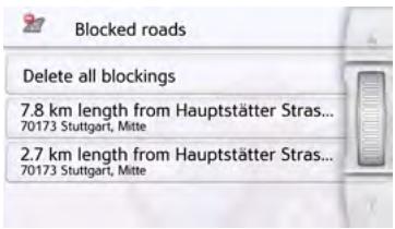 BECKER TRANSIT 5 LMU - The Blocked roads button - 2