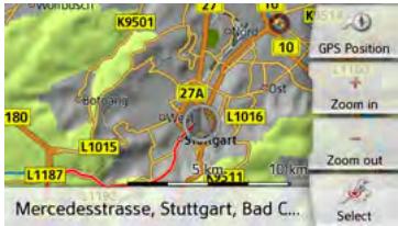 BECKER TRANSIT 5 LMU - Displaying TMC messages on the map - 1