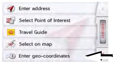 BECKER TRANSIT 5 LMU - Coordinate entry - 1
