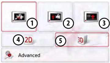 BECKER TRANSIT 5 LMU - The Map view button - 2