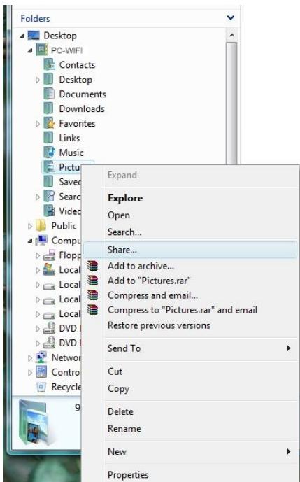 HERCULES EPLUG 200 DUO - Windows Vista: Sharing public or personal folders - 1