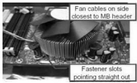 ASROCK G31M-GS - Installation of CPU Fan and Heatsink - 2