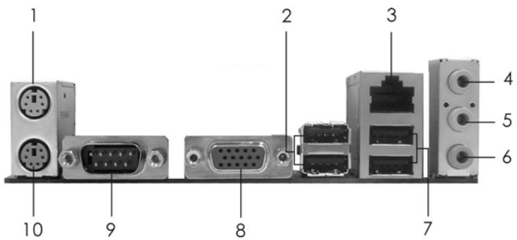 ASROCK G31M-GS - I/O Panel - 1