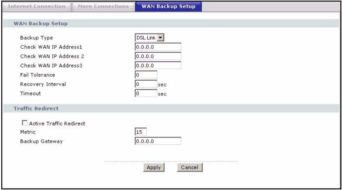 ZYXEL PRESTIGE 661H - Configuring WAN Backup - 1