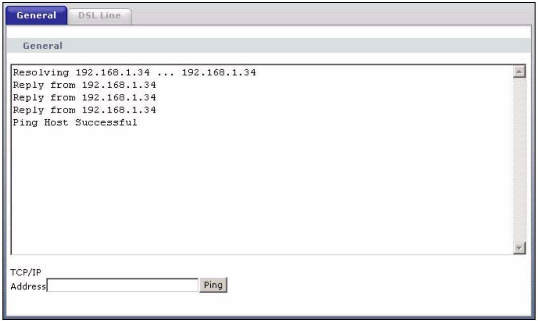 ZYXEL PRESTIGE 661H - General Diagnostic - 1