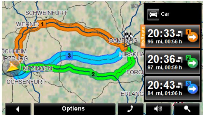 NAVIGON 70 PLUS TRAFIC - Static button bar - 1