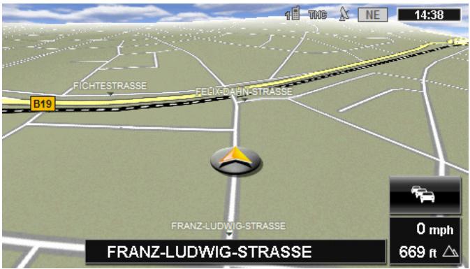 NAVIGON 70 PLUS TRAFIC - Map in Standard mode - 2